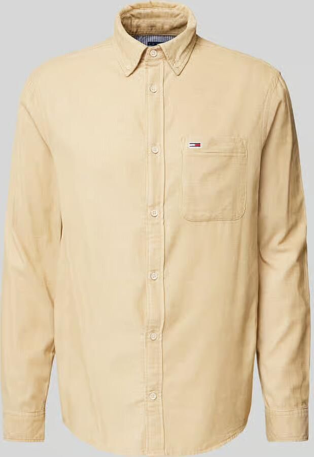 TOMMY JEANS Overhemdjasje TJM ENTRY CORD SHIRT EXT met borstzak en logoborduring - Foto 2