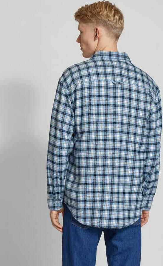 TOMMY JEANS Heren Overhemden Tjm Badge Flannel Shirt Ext Blauw - Foto 12