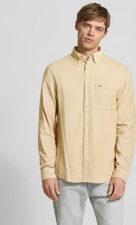 TOMMY JEANS Overhemdjasje TJM ENTRY CORD SHIRT EXT met borstzak en logoborduring - Foto 4