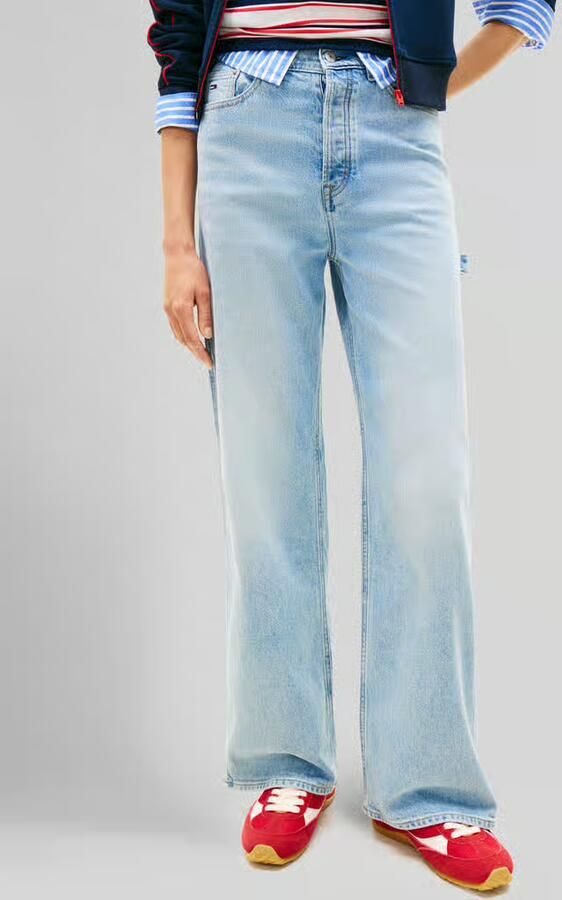 Tommy Jeans Wide & loose fit jeans van katoenmix model 'CLAIRE' - Foto 2