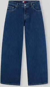 Tommy Jeans wide leg jeans van puur katoen met krijtstreep
