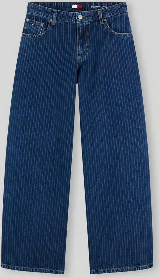 Tommy Jeans wide leg jeans van puur katoen met krijtstreep - Foto 3