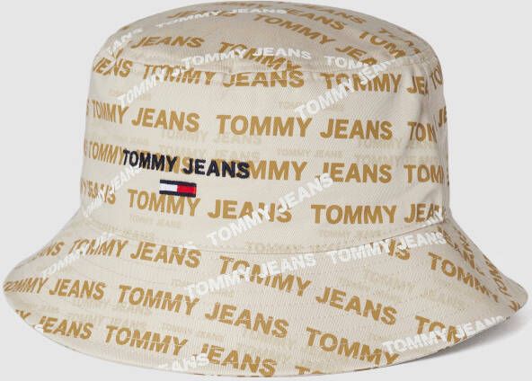 Tommy Jeans Vissershoedje met all-over labelprint