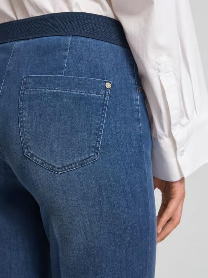 TONI dames wide leg jeans met steekzakken model 'Jenny'