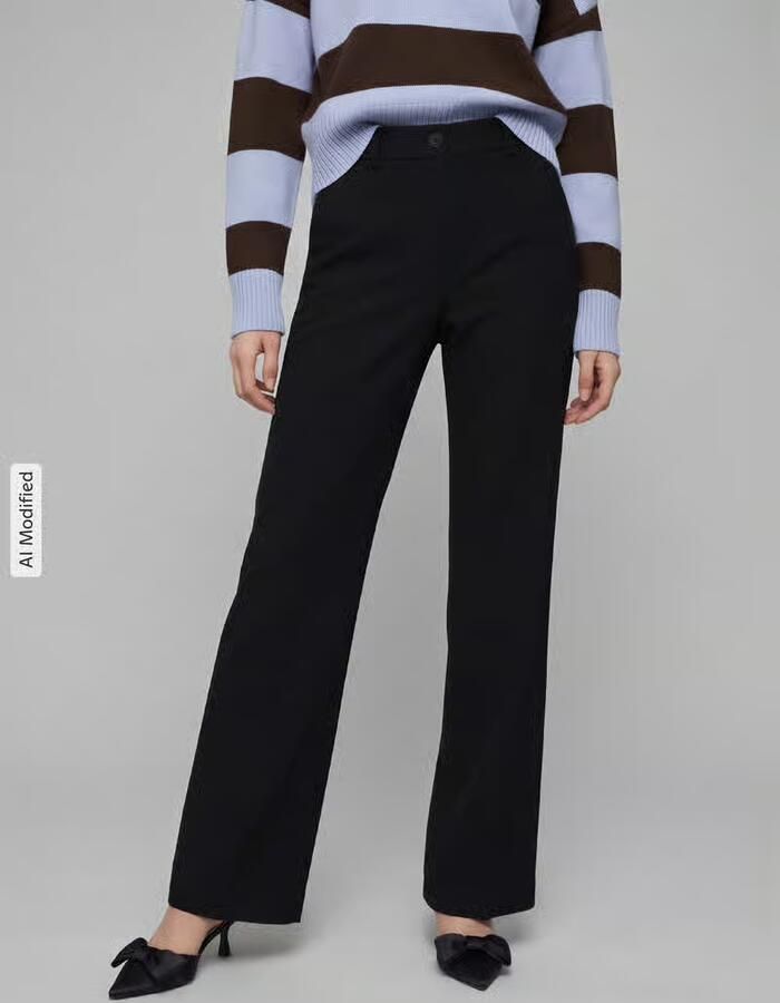TONI Regular fit wijdte broek met viscosemodel model 'Jenny Wide' - Foto 3