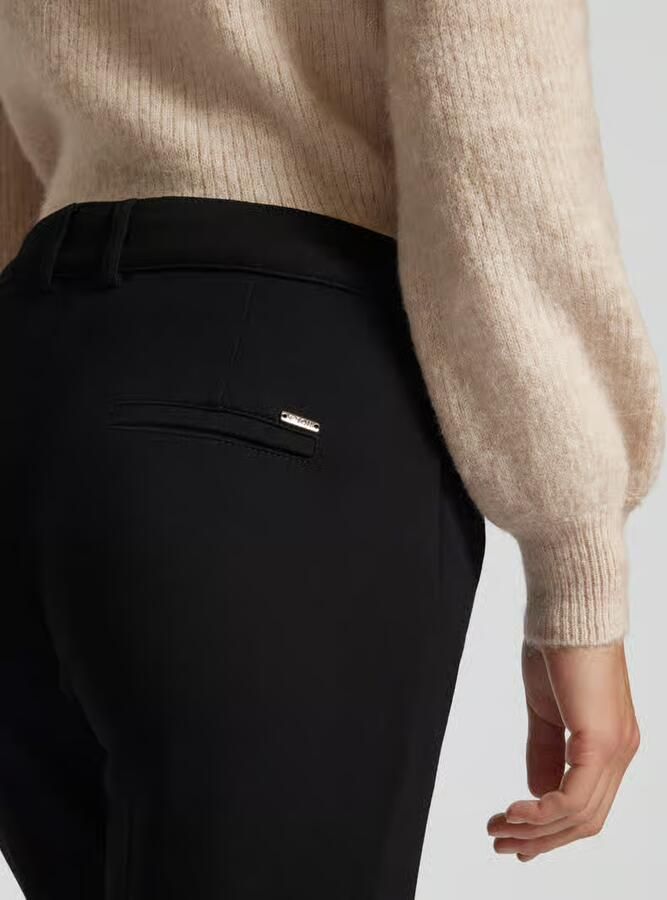 TONI Slim fit stoffen broek met riemlussen model 'Jolie Turn Up' - Foto 2