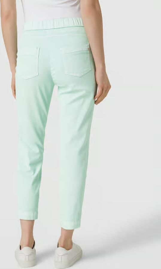 Toni Dress Slim fit stoffen broek met siernaden model 'SUE'