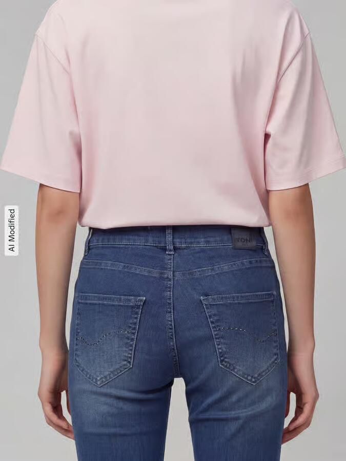 TONI straight fit jeans van katoenmix model 'LIV'