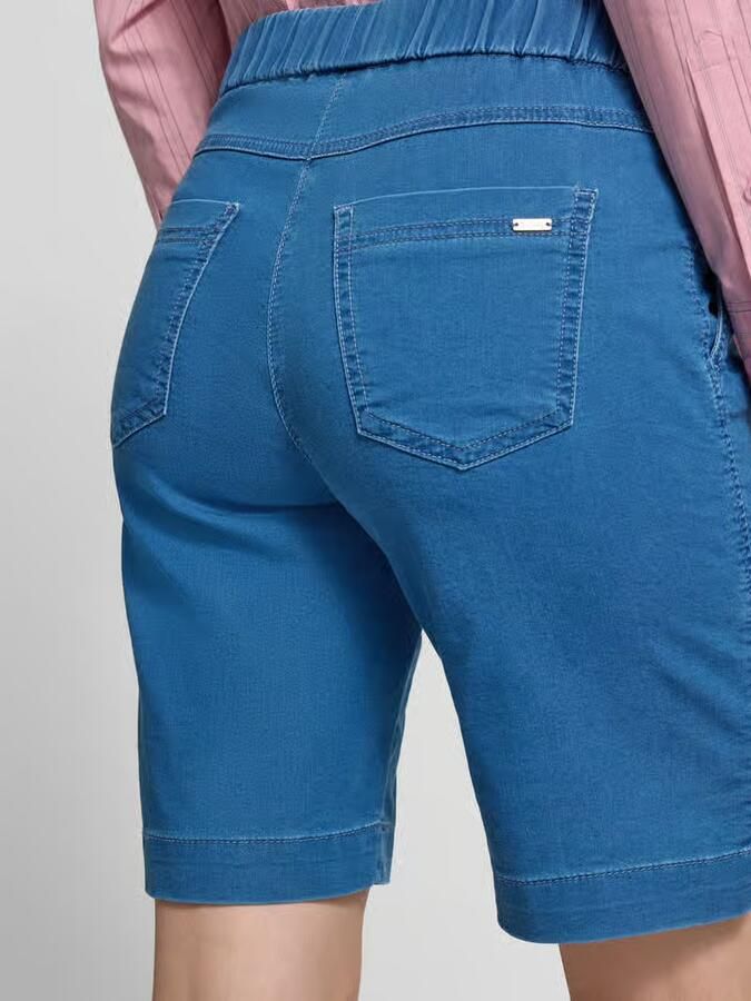 TONI straight fit korte broek met achterzakken model 'Sue'