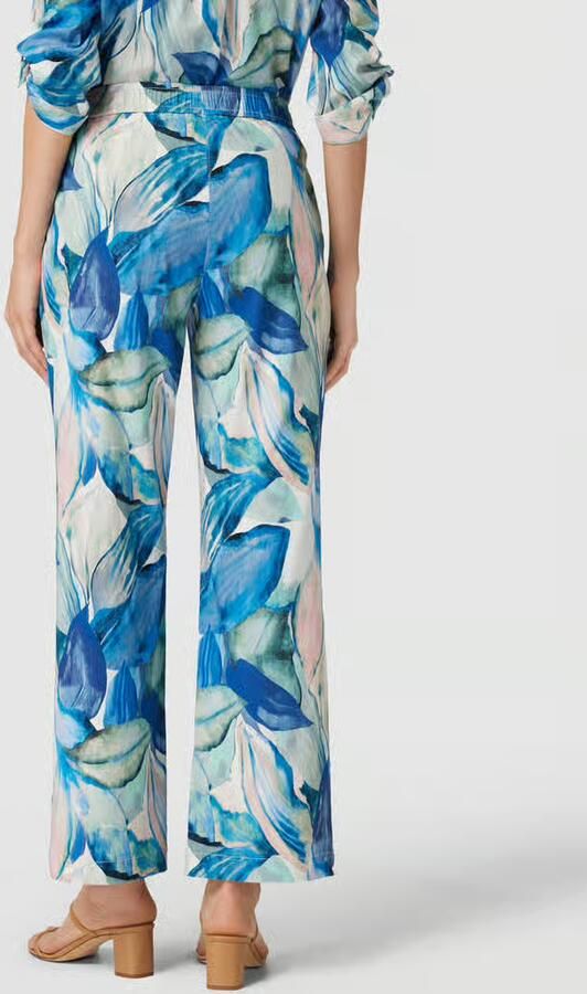Toni Dress Straight leg stoffen broek met bloemenmotief model 'Summer'