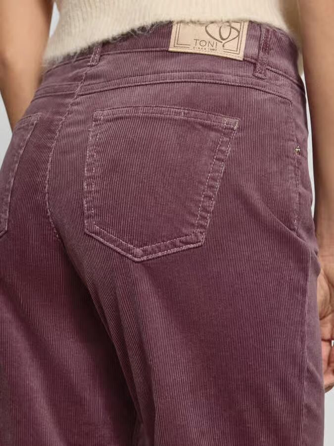 TONI Wide fit corduroy broek met steekzakken model 'Liv' - Foto 2