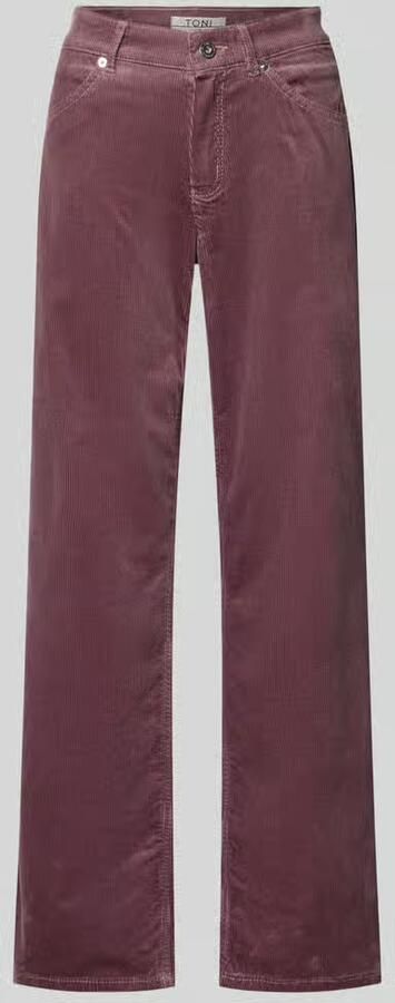 TONI Wide fit corduroy broek met steekzakken model 'Liv'
