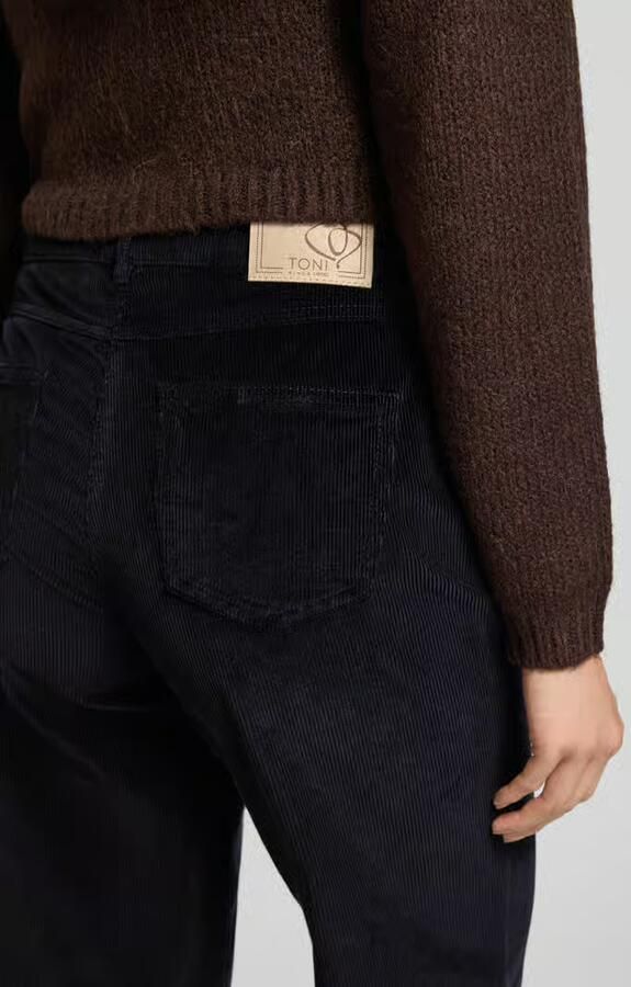 TONI Wide fit corduroy broek met steekzakken model 'Liv' - Foto 2