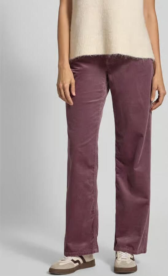 TONI Wide fit corduroy broek met steekzakken model 'Liv' - Foto 3