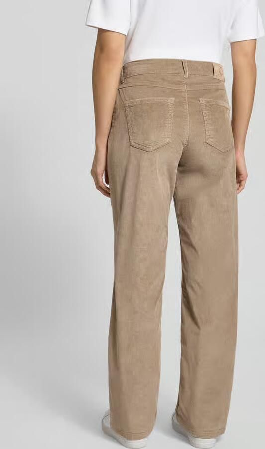 TONI Wide fit corduroy broek met steekzakken model 'Liv'