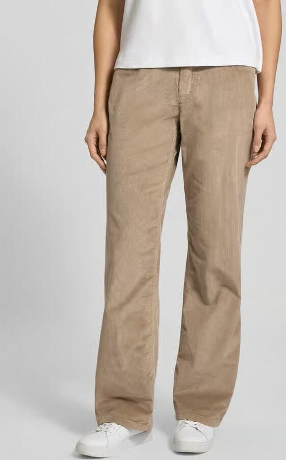TONI Wide fit corduroy broek met steekzakken model 'Liv' - Foto 3