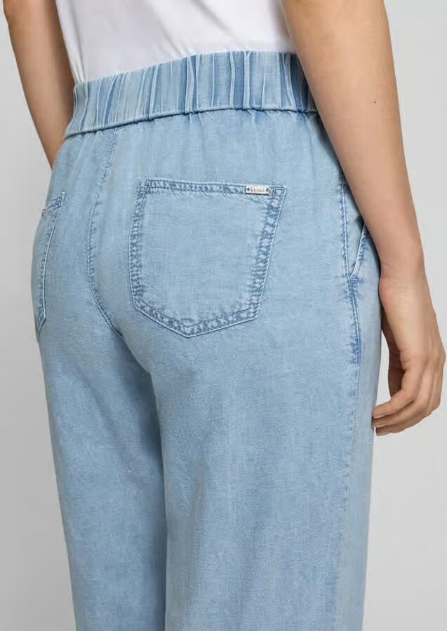 TONI Wide fit Jeans met Mix van linnen en lyocell Model 'Pia'