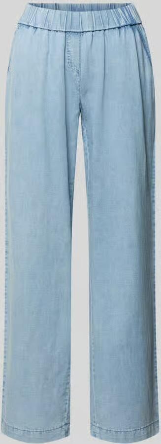 TONI Wide fit Jeans met Mix van linnen en lyocell Model 'Pia' - Foto 2