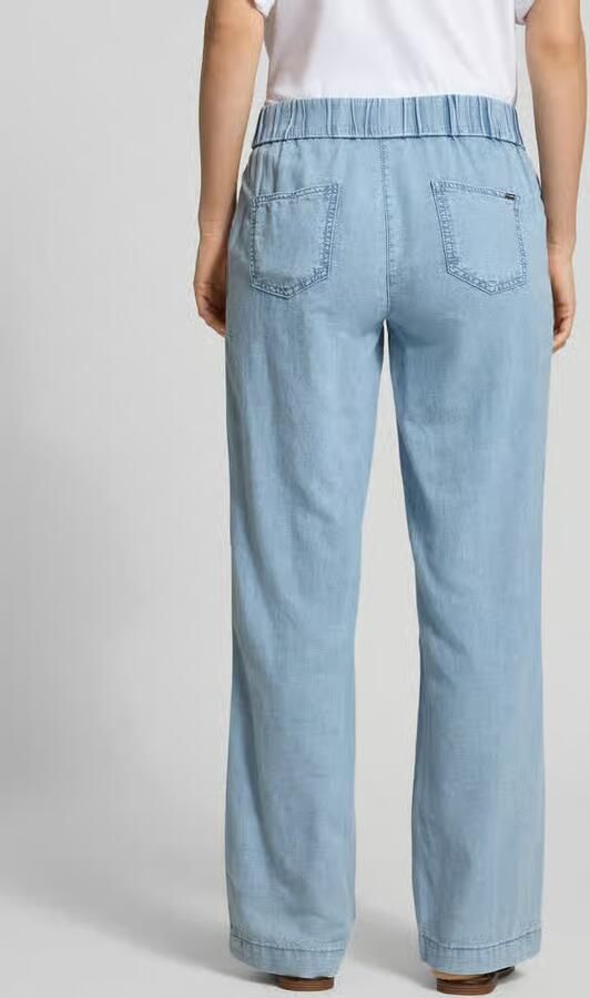TONI Wide fit Jeans met Mix van linnen en lyocell Model 'Pia' - Foto 3