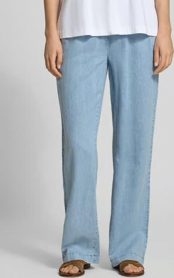 TONI Wide fit Jeans met Mix van linnen en lyocell Model 'Pia' - Foto 2