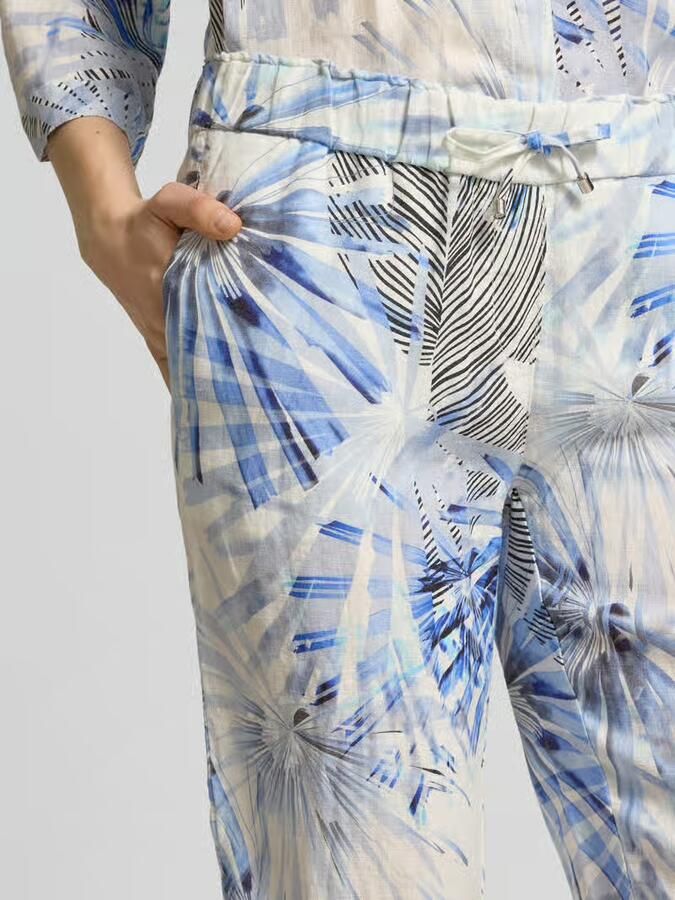 TONI Wide leg capribroek in all-over look model 'PIA' - Foto 2