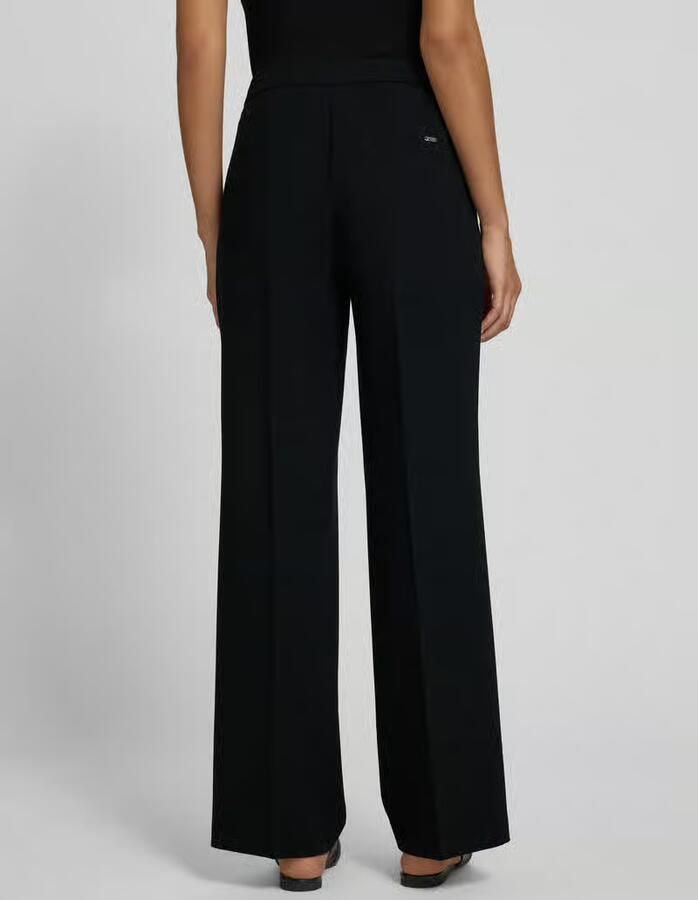 TONI Wide leg stoffen broek met bandplooien model 'luisa'