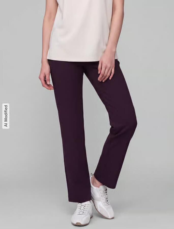 TONI Wijdte broek van viscosemix model 'Jenny' - Foto 3