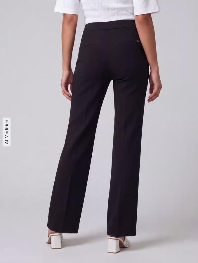 TONI Wijdte broek van viscosemix model 'Jenny'