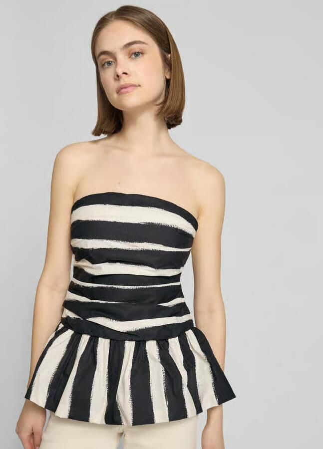 Topshop Bandeautop van katoen model 'SOLDE'