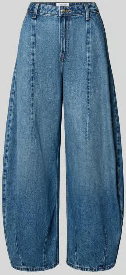 Topshop barrel fit jeans met deelingsnaden model 'MATHILDE' - Foto 4