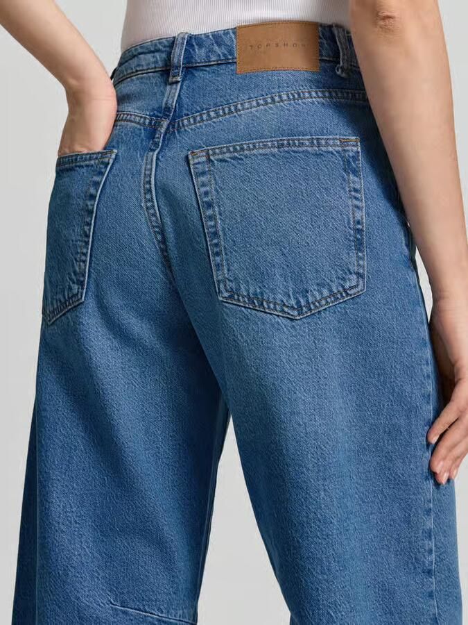 Topshop barrel fit jeans met steekzakken model 'ALMA'