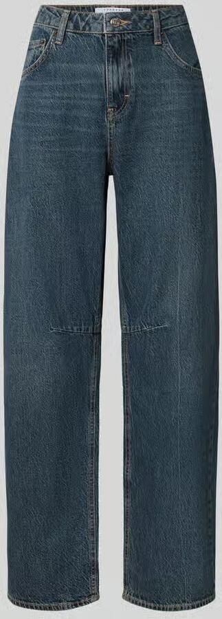 Topshop barrel fit jeans van puur katoen met riemlussen
