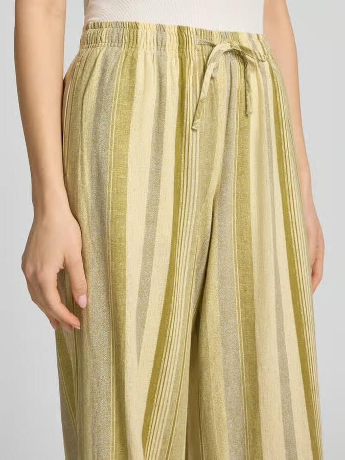 Topshop Broek van mix van linnen en viscose met elastische band model 'POLLY' - Foto 4