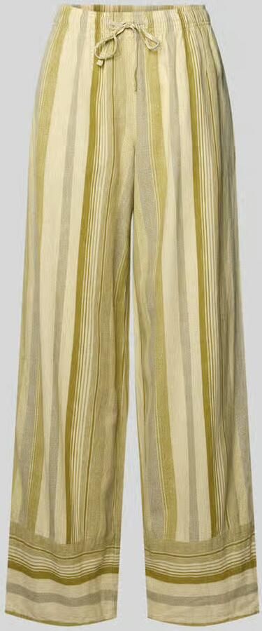 Topshop Broek van mix van linnen en viscose met elastische band model 'POLLY' - Foto 5