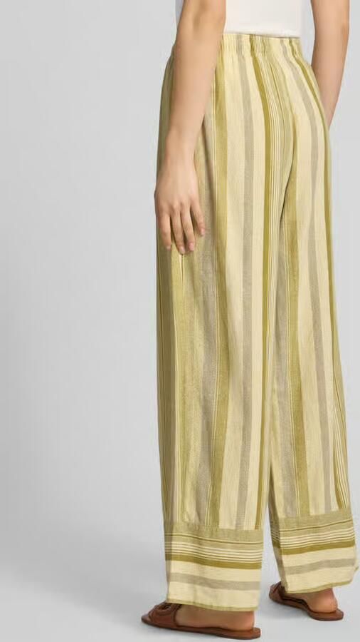 Topshop Broek van mix van linnen en viscose met elastische band model 'POLLY' - Foto 4