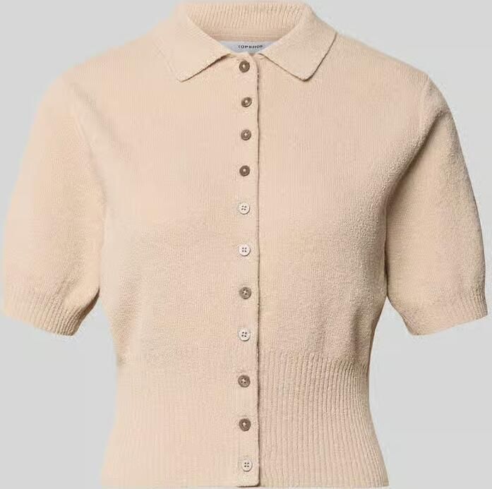 Topshop Cardigan met 1 2-mouwen en polokraag model 'KYLIE' - Foto 5
