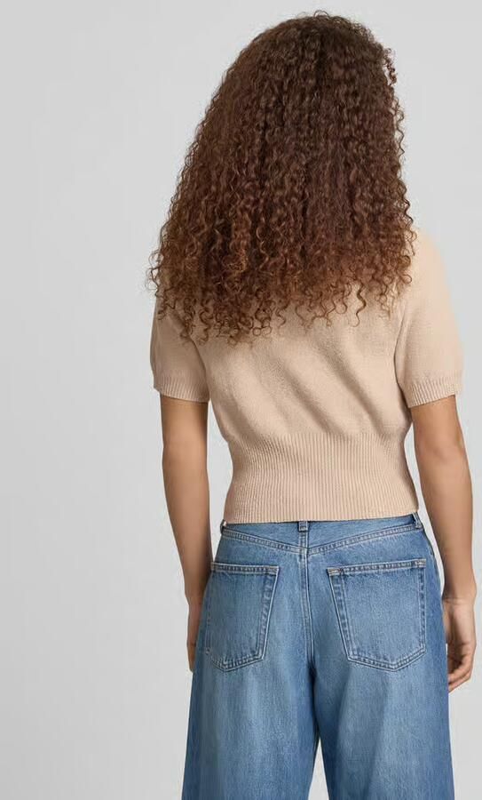 Topshop Cardigan met 1 2-mouwen en polokraag model 'KYLIE' - Foto 6