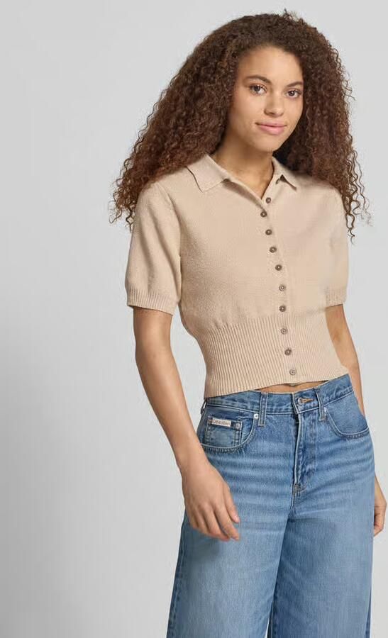 Topshop Cardigan met 1 2-mouwen en polokraag model 'KYLIE' - Foto 5