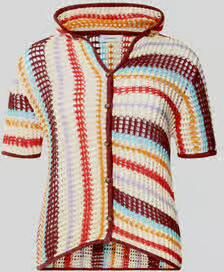 Topshop Gebreid jack met capuchon model 'GERDI' - Foto 4