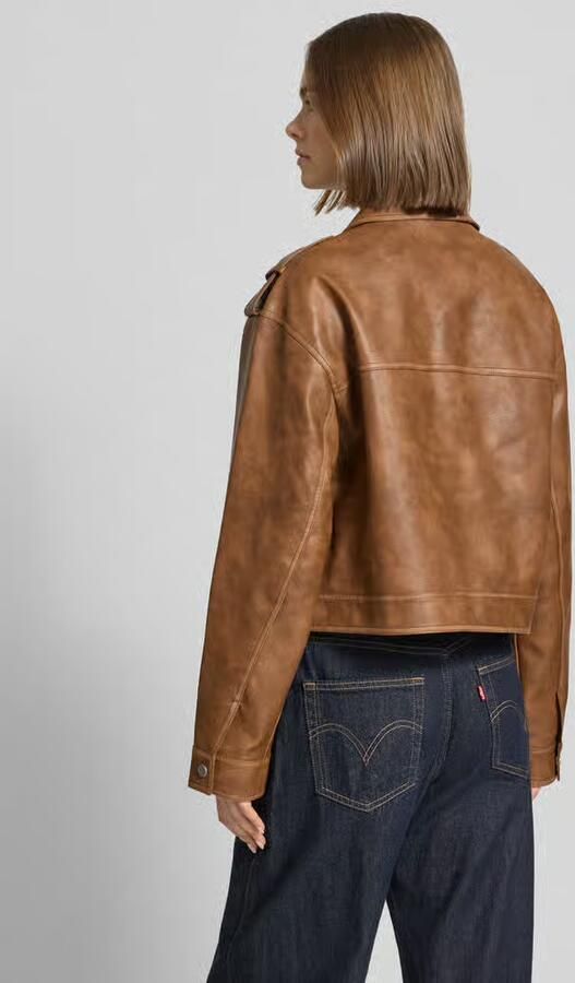 Topshop Jack in leerlook met klepzakken model 'MADISON' - Foto 4