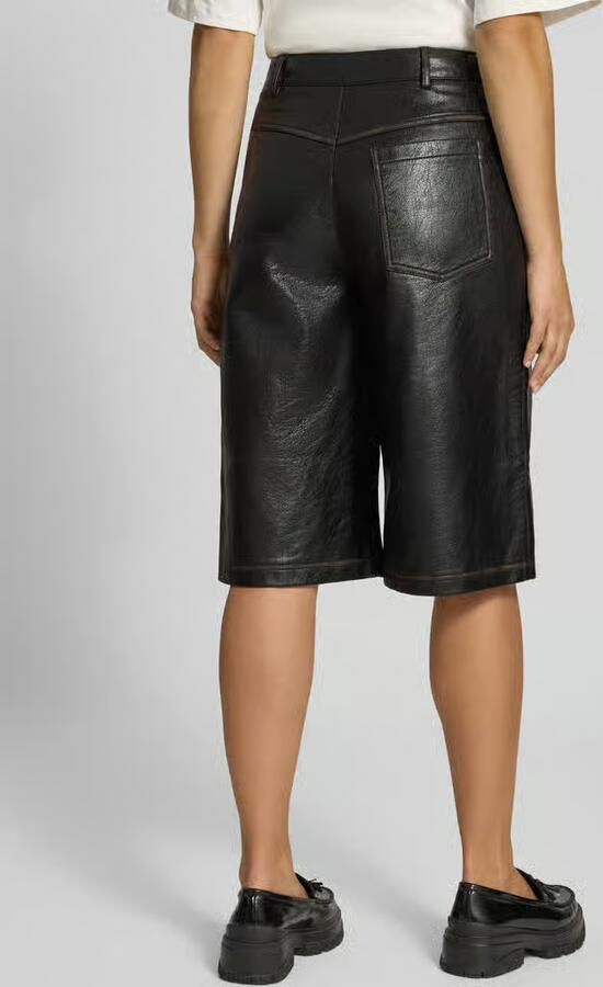Topshop Korte broek in leerlook model 'SILJE' - Foto 2
