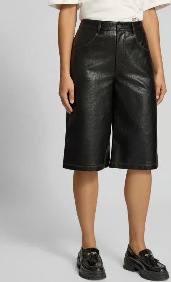 Topshop Korte broek in leerlook model 'SILJE' - Foto 3