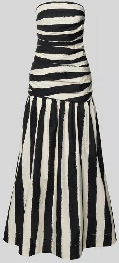 Topshop midi-jurk in bandeaumodel model 'LISA' - Foto 4