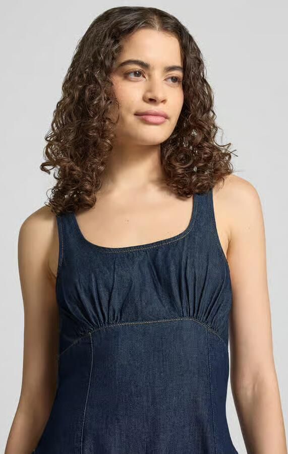 Topshop Minijurk in denim-look model 'Eva'