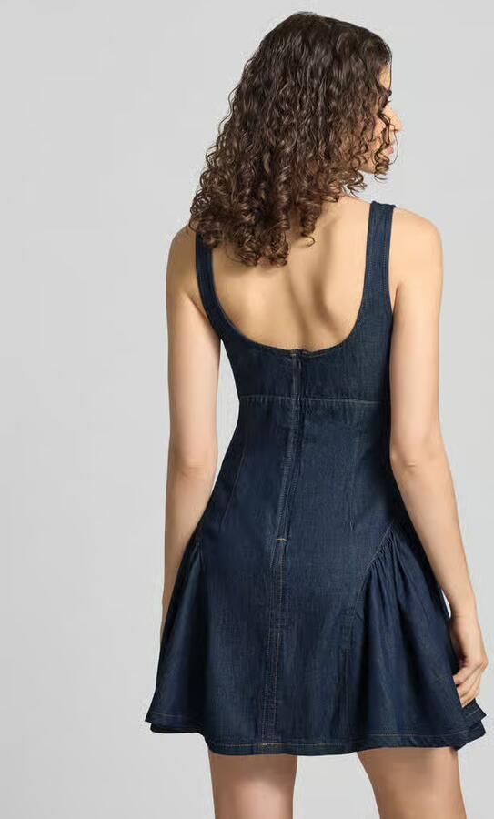 Topshop Minijurk in denim-look model 'Eva'