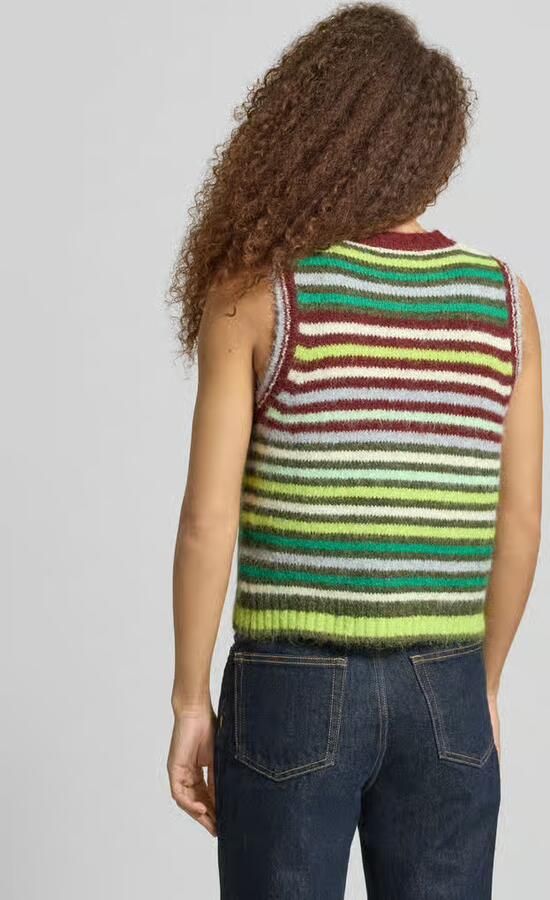 Topshop Mouwloos vest met streepmotief model 'CARO' - Foto 6