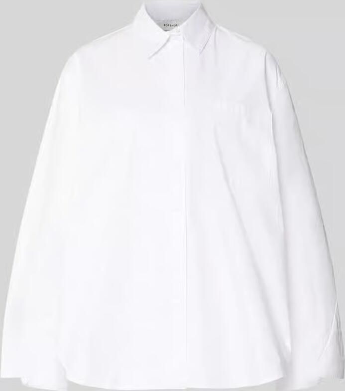 Topshop Oversized overhemdblouse met borstzak model 'Demi' - Foto 2