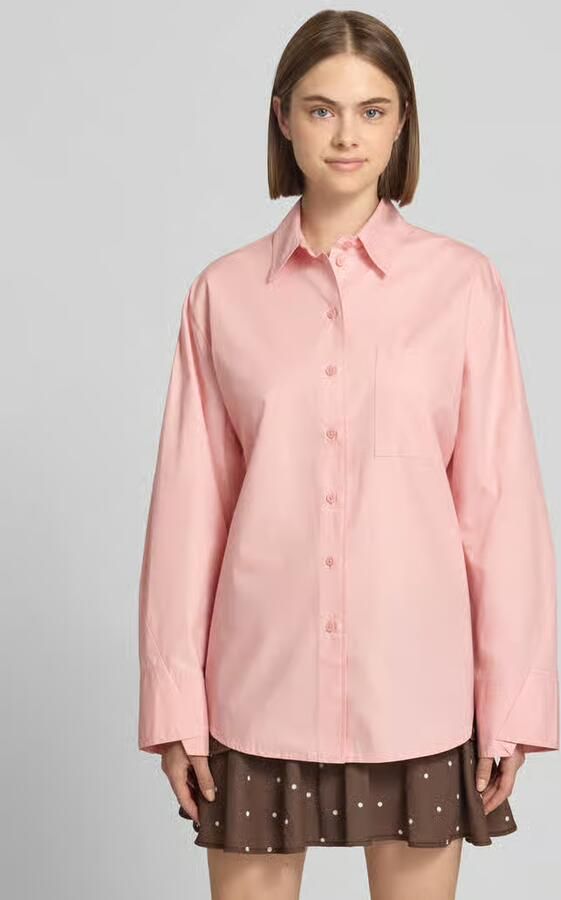 Topshop Oversized overhemdblouse met borstzak model 'Demi' - Foto 2