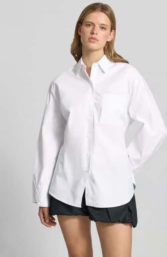 Topshop Oversized overhemdblouse met borstzak model 'Demi' - Foto 3
