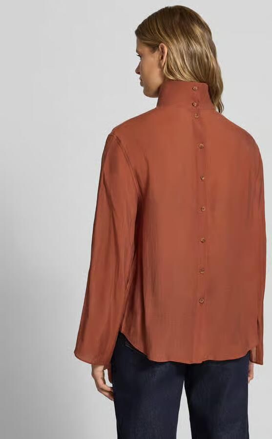 Topshop regular fit blouse met opstaande kraag model 'ESMEE' - Foto 2